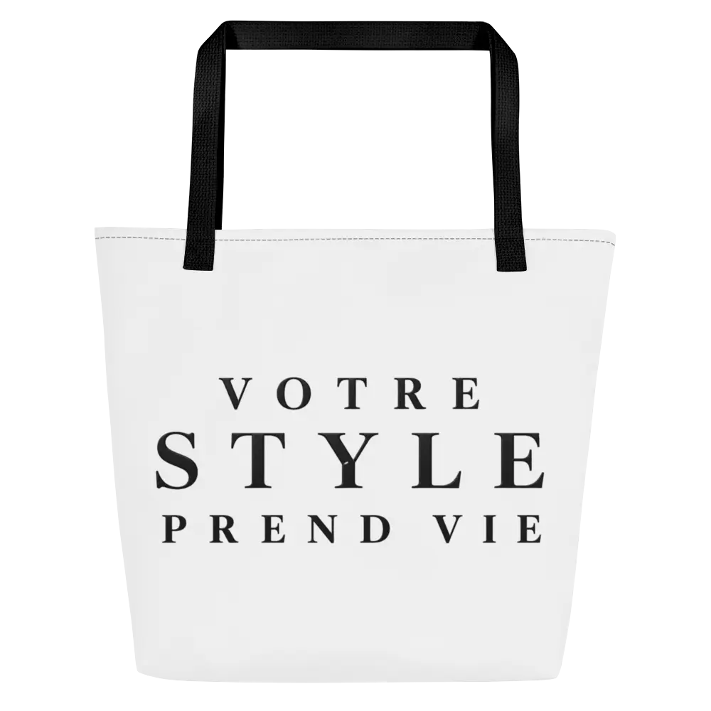 Tote Bag Votre Style Prend Vie - coloris noir