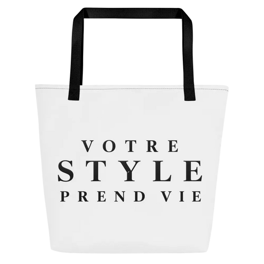 Tote Bag Votre Style Prend Vie - coloris noir
