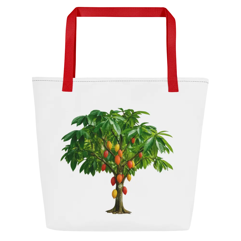 Tote Bag Cacaotier - coloris rouge