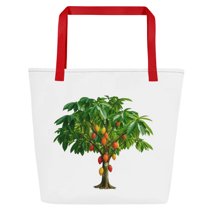 Tote Bag Cacaotier - coloris rouge