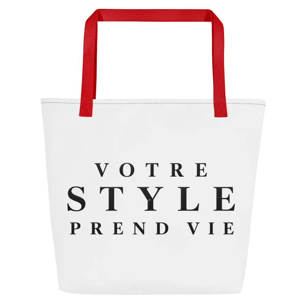 Tote Bag Votre Style Prend Vie - coloris rouge