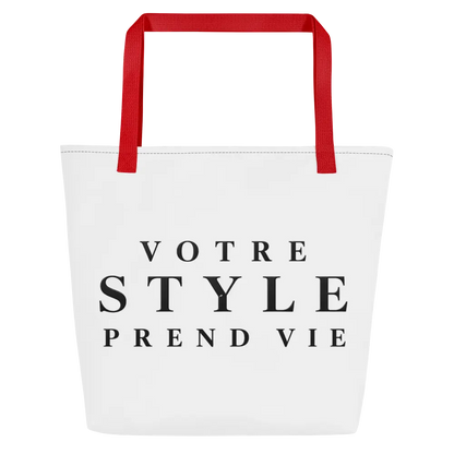 Tote Bag Votre Style Prend Vie - coloris rouge