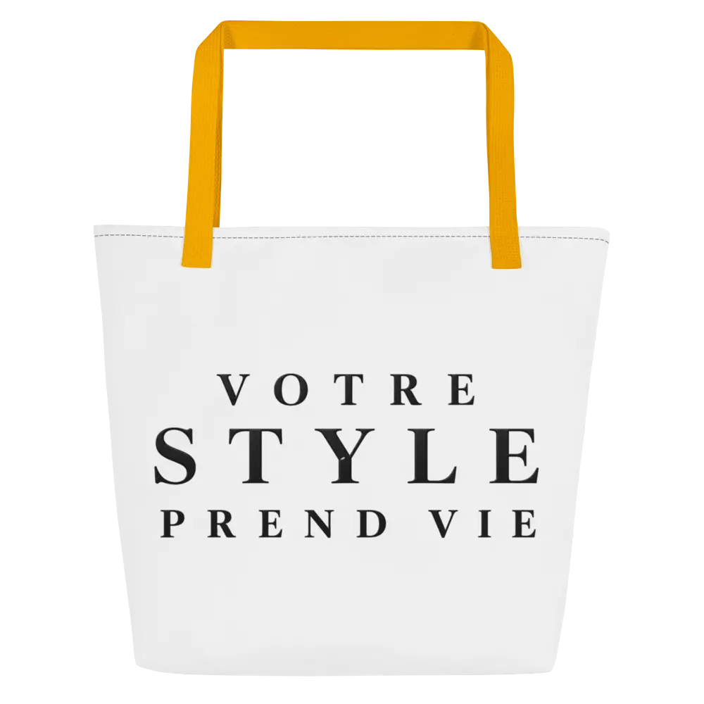 Tote Bag Votre Style Prend Vie - coloris jaune