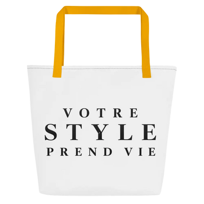 Tote Bag Votre Style Prend Vie - coloris jaune