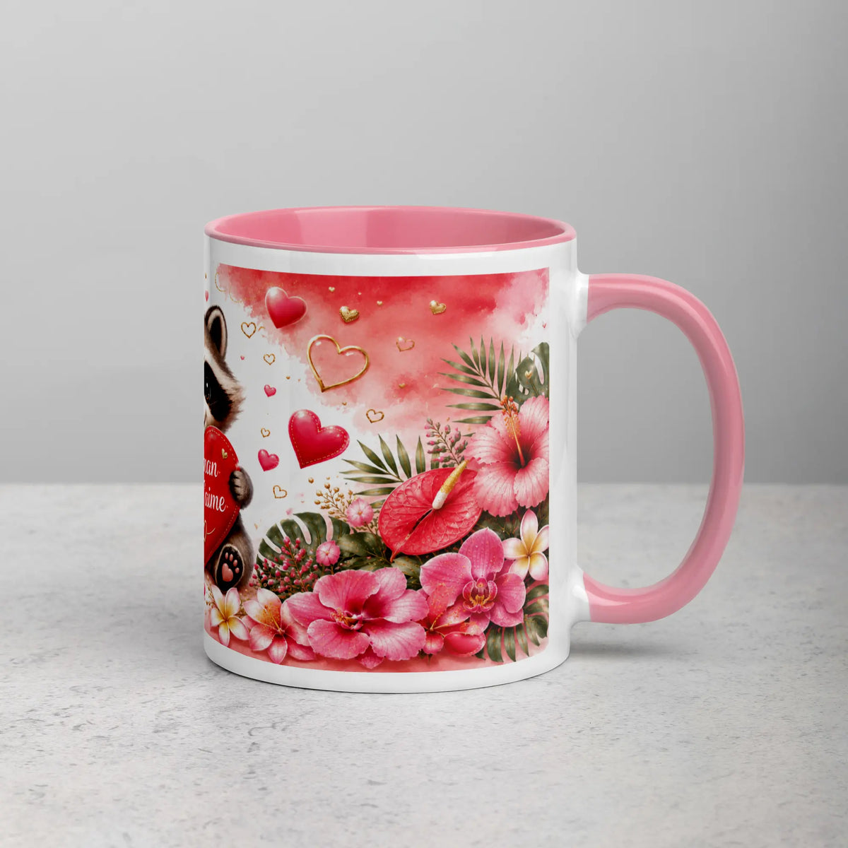 Mug Maman Je T'aime - anse à droite