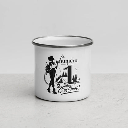 Mug Émaillé La Numéro 1 C'est Moi - vue de face