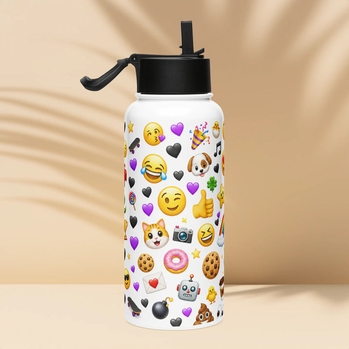 Gourde avec Paille Emoji - côté droit