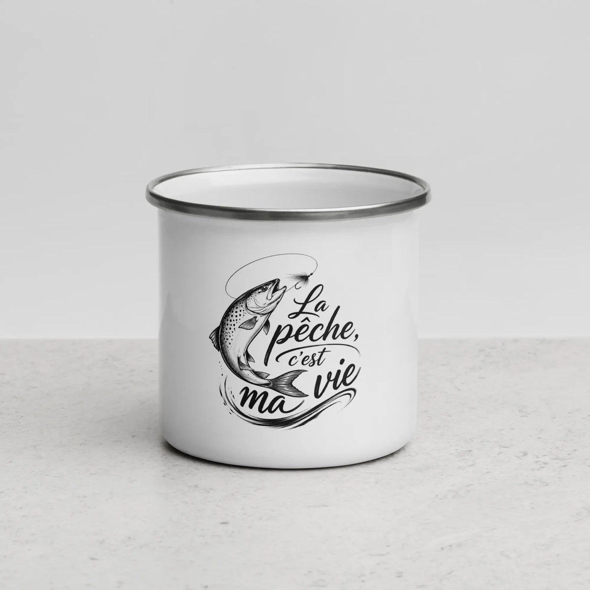 Mug Émaillé La Pêche C'est La Vie - image 4