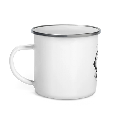 Mug Émaillé La Pêche C'est Ma Vie - anse à gauche