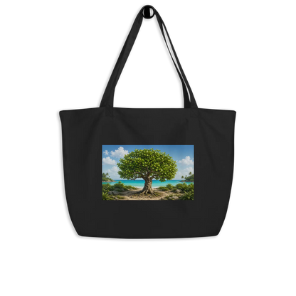 Grand Tote Bag Coton Bio L'arbre Mancenillier - image 3