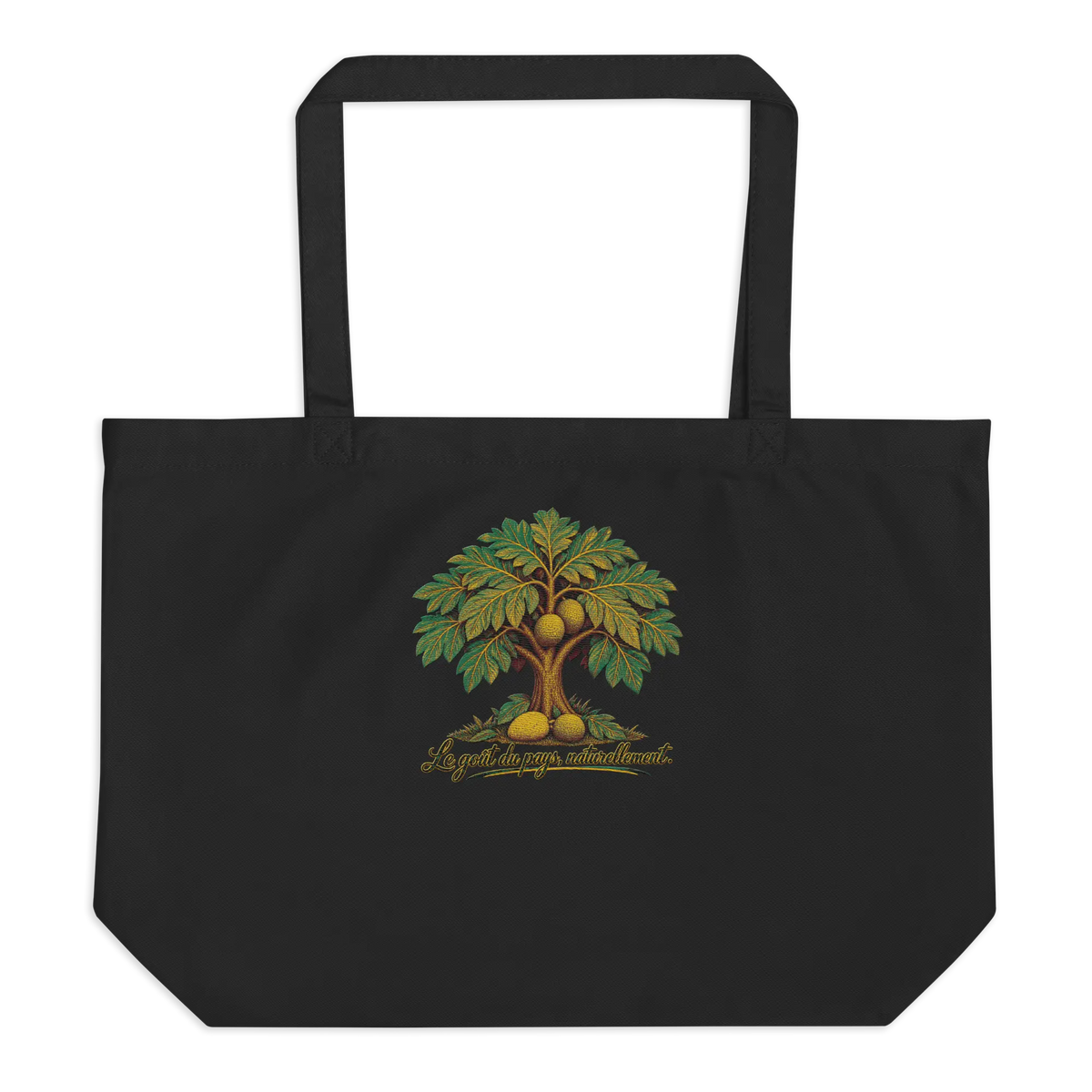 Grand Tote Bag Coton Bio L'arbre à Pain Personnaliz'Gwada