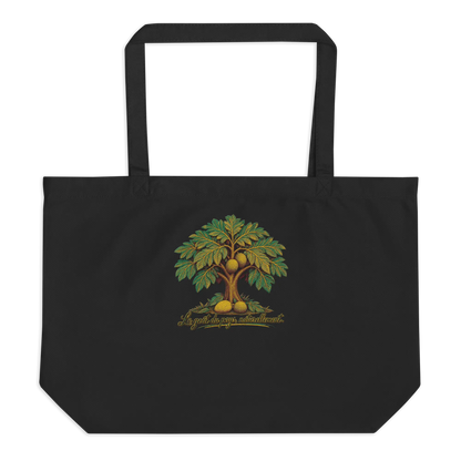 Grand Tote Bag Coton Bio L'arbre à Pain Personnaliz'Gwada