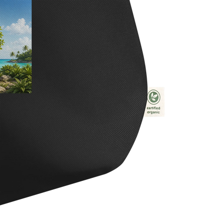 Grand Tote Bag L'arbre Mancenillier - détail coloris noir