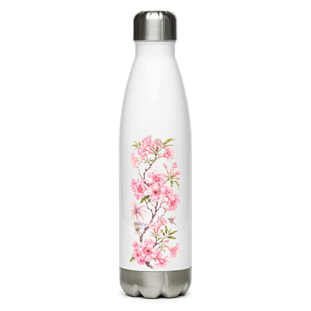 Gourde en Acier Fleur de Poui - côté gauche 2