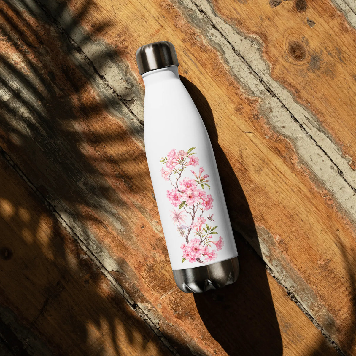 Gourde en Acier Fleur de Poui - côté gauche 3