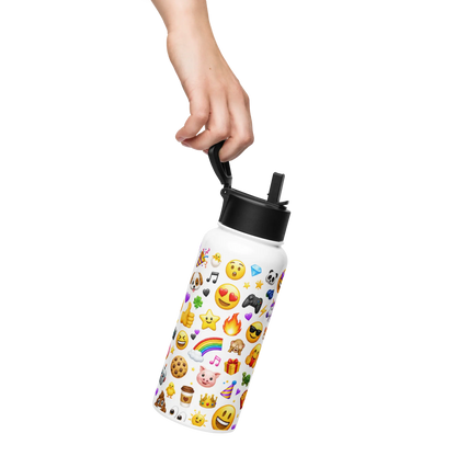 Gourde avec Paille en Acier Emoji - image 4