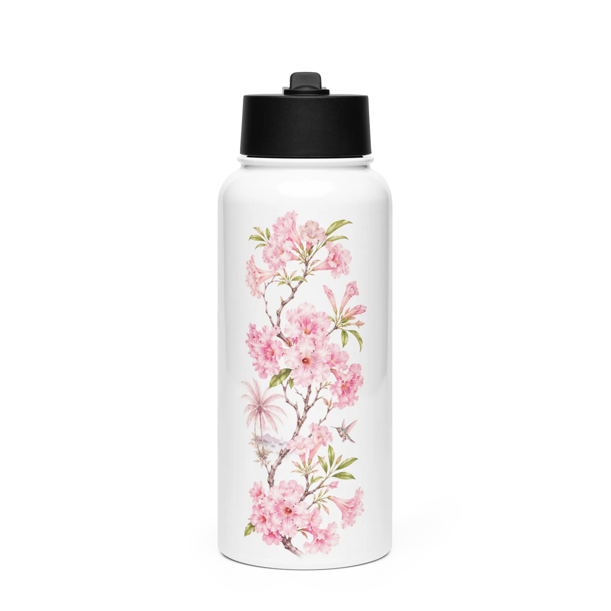 Gourde avec Paille Fleur de Poui - vue de face 2