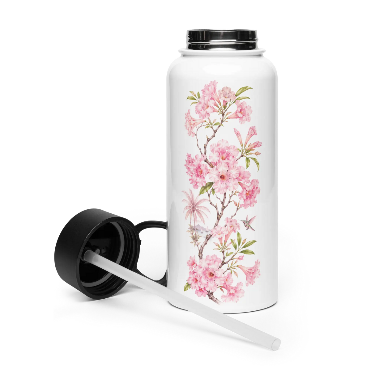 Gourde avec Paille Fleur de Poui - vue de face 3